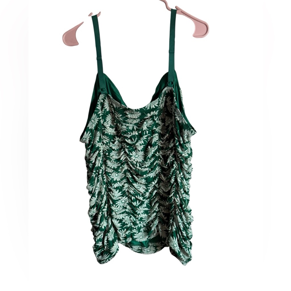NWOT Torrid Floral Ruched Top - Picture 4 of 6